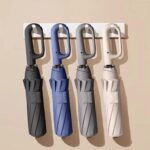 2 Pack Automatic Folding Windproof Folding Umbrellas, Portable Waterproof Rain Umbrella with Loop Buckle for Men & Women #GLOBAL PICKS